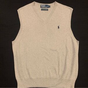 RL POLO Pima Cotton Vest Sweater